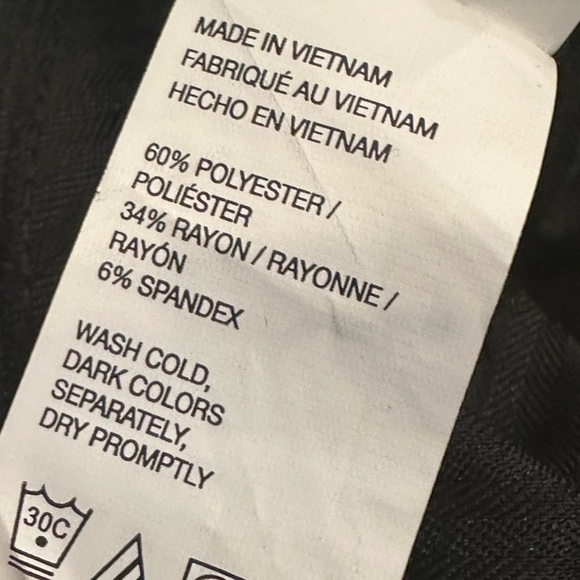 Van Heusen Gray Flex Flat Front Straight Leg Dress Casual Everyday Pants 36 X 30 - Picture 7 of 10